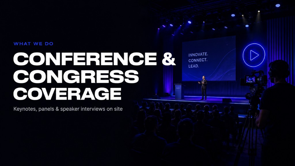 Conference & Congress Coverage service illustration